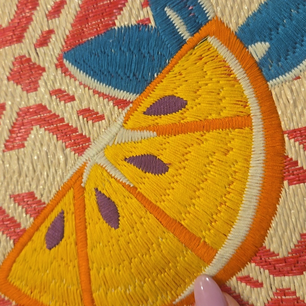 Vera Bradley Summery Orange Slice Large Wristlet/Clutch - Picture 2 of 8